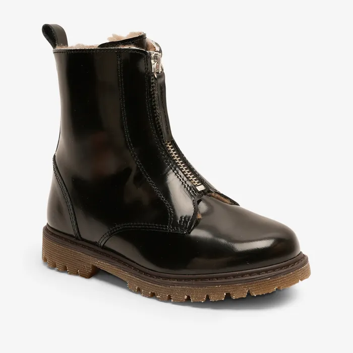 nora lamb black polido Black Winter boots bisgaardshoes KIDS
