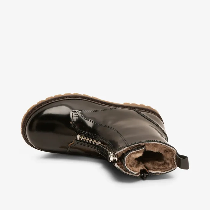 nora lamb black polido Black Winter boots bisgaardshoes KIDS