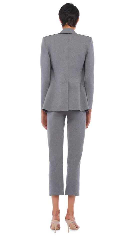 Norma Kamali Bottoms TAILORED PENCIL PANT Medium Heather Grey 8211 Clothing
