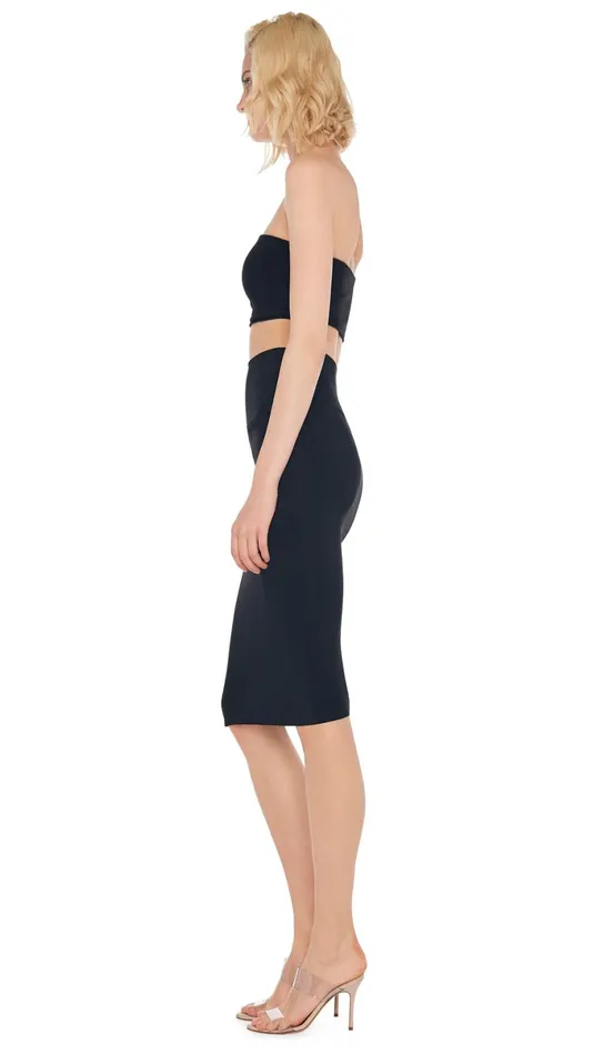 Norma Kamali Bottoms TUBE SKIRT Black 8211 Clothing