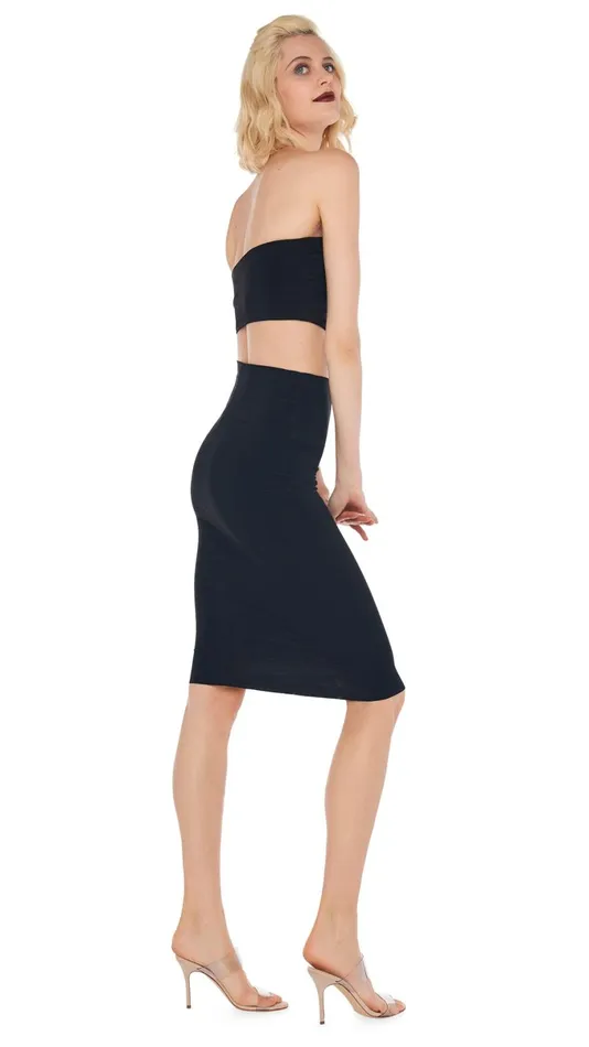 Norma Kamali Bottoms TUBE SKIRT Black 8211 Clothing