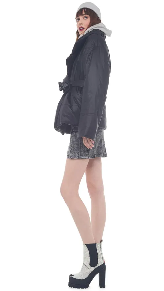 Norma Kamali Coats SLEEPING BAG JACKET Black 8211 Clothing