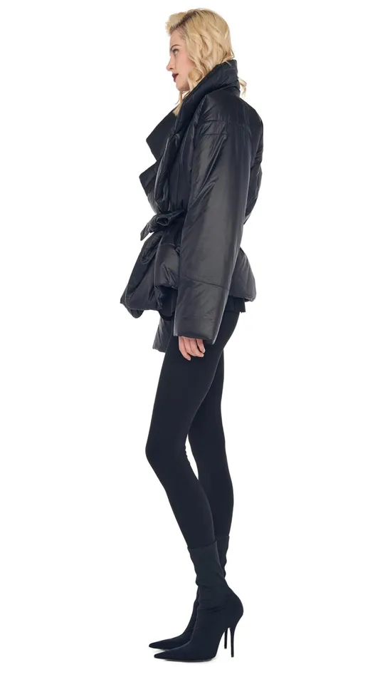 Norma Kamali Coats SLEEPING BAG JACKET Black 8211 Clothing