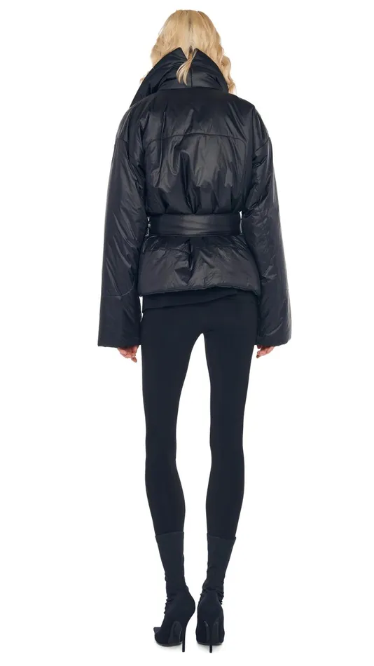 Norma Kamali Coats SLEEPING BAG JACKET Black 8211 Clothing