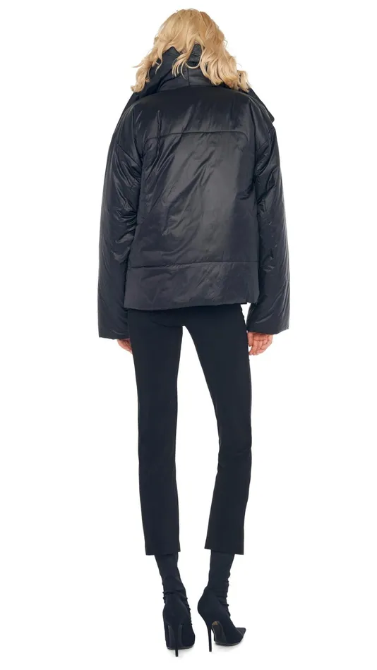 Norma Kamali Coats SLEEPING BAG JACKET Black 8211 Clothing