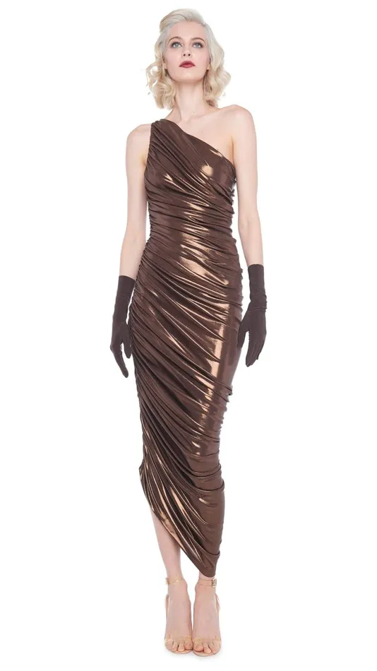 Norma Kamali Dresses DIANA GOWN Chocolate 8211 Clothing