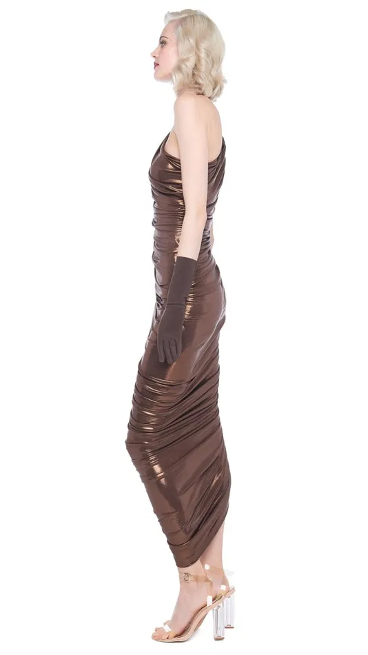 Norma Kamali Dresses DIANA GOWN Chocolate 8211 Clothing