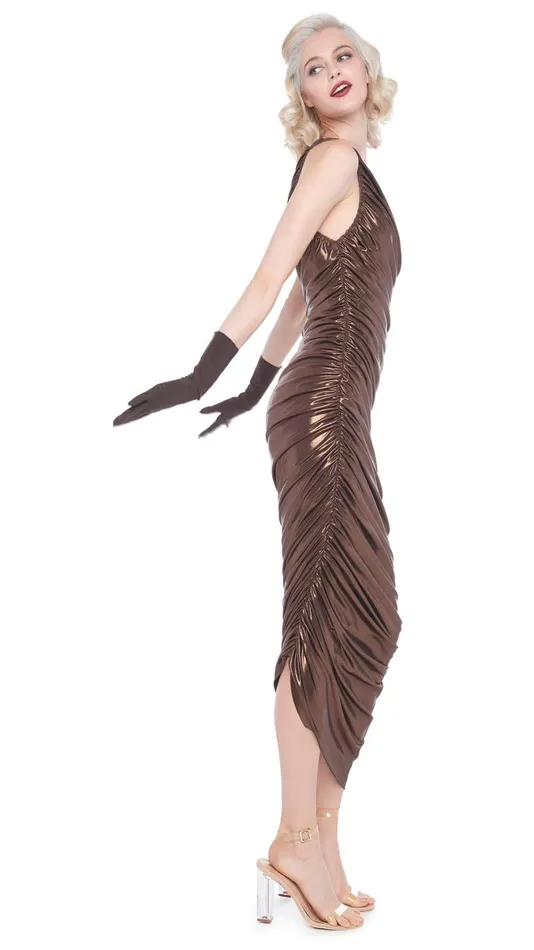 Norma Kamali Dresses DIANA GOWN Chocolate 8211 Clothing