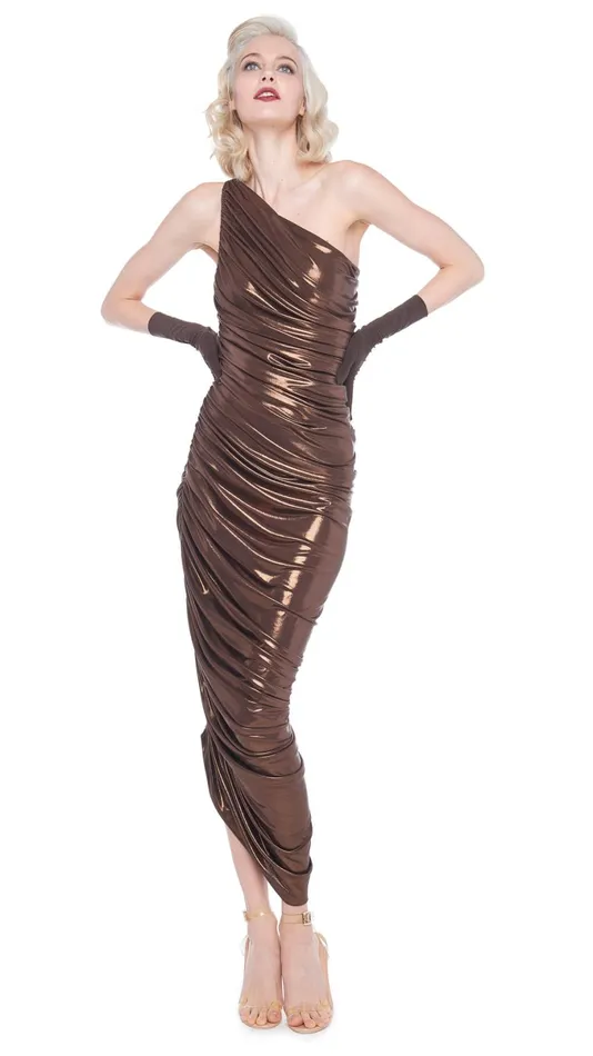 Norma Kamali Dresses DIANA GOWN Chocolate 8211 Clothing