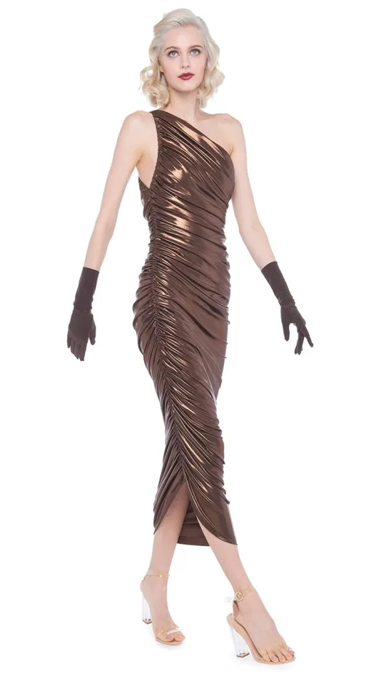 Norma Kamali Dresses DIANA GOWN Chocolate 8211 Clothing