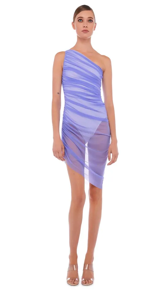 Norma Kamali Dresses DIANA MINI DRESS Lilac 8211 Clothing