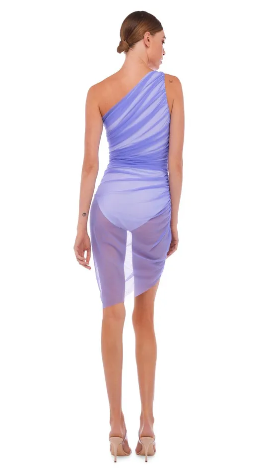 Norma Kamali Dresses DIANA MINI DRESS Lilac 8211 Clothing