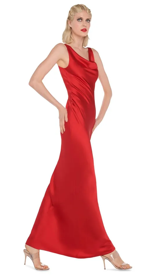 Norma Kamali Dresses MARIA GOWN Tiger Red 8211 Clothing