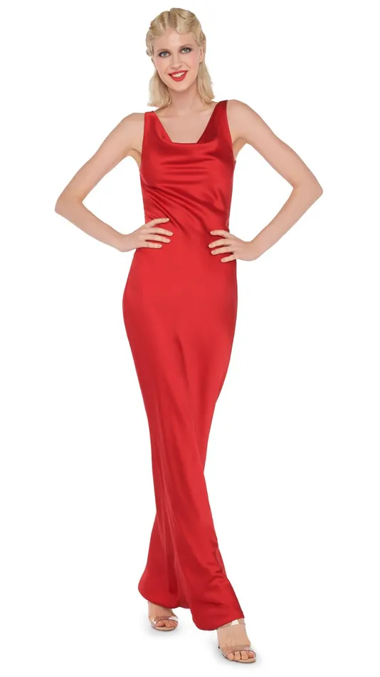 Norma Kamali Dresses MARIA GOWN Tiger Red 8211 Clothing