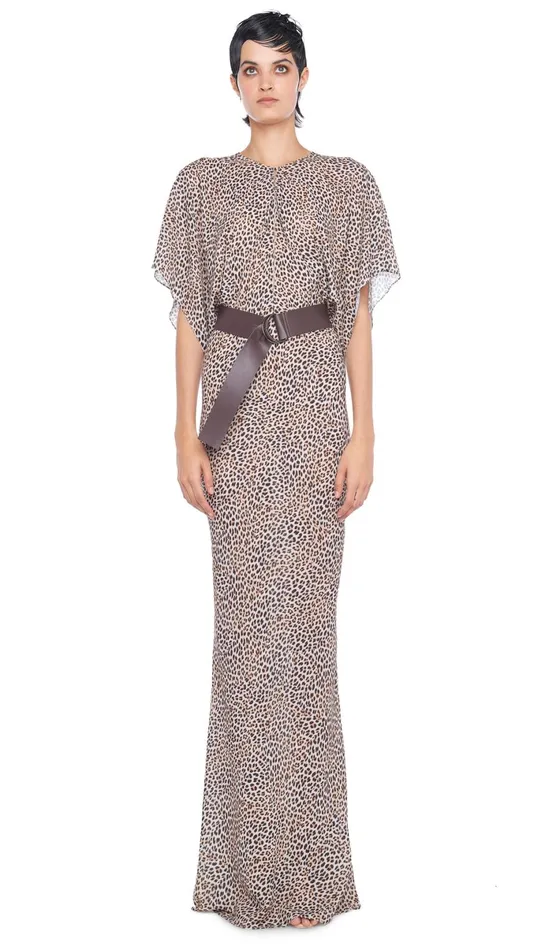 Norma Kamali Dresses OBIE GOWN Bb Leopard 8211 Clothing