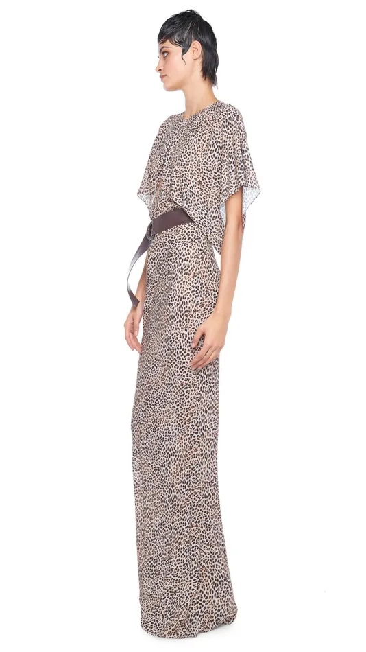 Norma Kamali Dresses OBIE GOWN Bb Leopard 8211 Clothing
