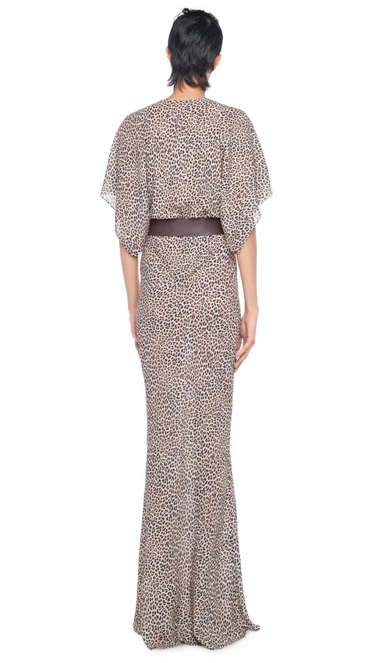Norma Kamali Dresses OBIE GOWN Bb Leopard 8211 Clothing