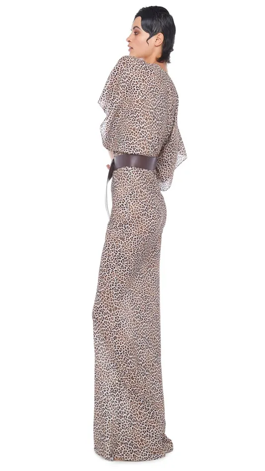 Norma Kamali Dresses OBIE GOWN Bb Leopard 8211 Clothing