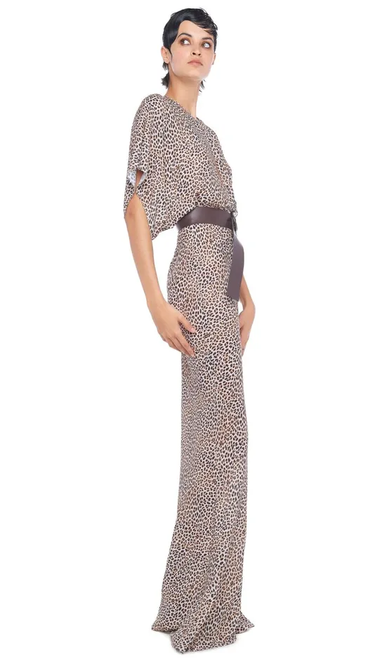 Norma Kamali Dresses OBIE GOWN Bb Leopard 8211 Clothing