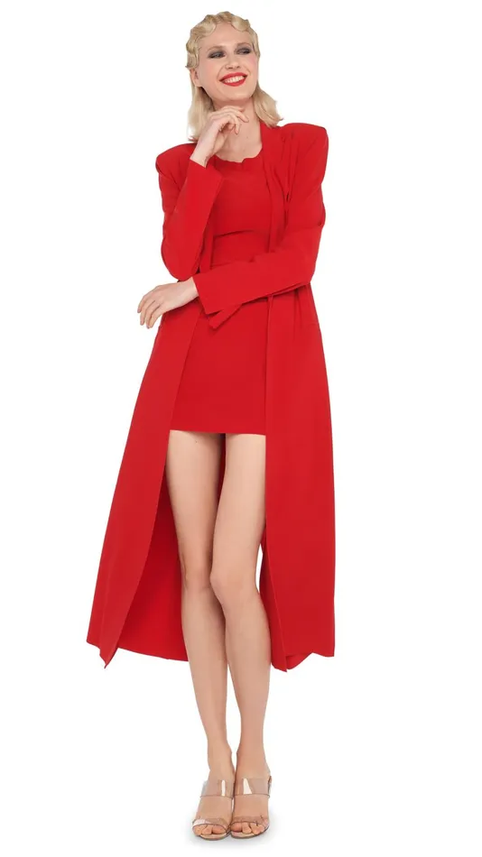 Norma Kamali Dresses SLEEVELESS PICKLEBALL MINI DRESS Tiger Red 8211 Clothing Norma Kamali Dresses SLEEVELESS PICKLEBALL MINI DRESS Tiger Red 8211 Clothing