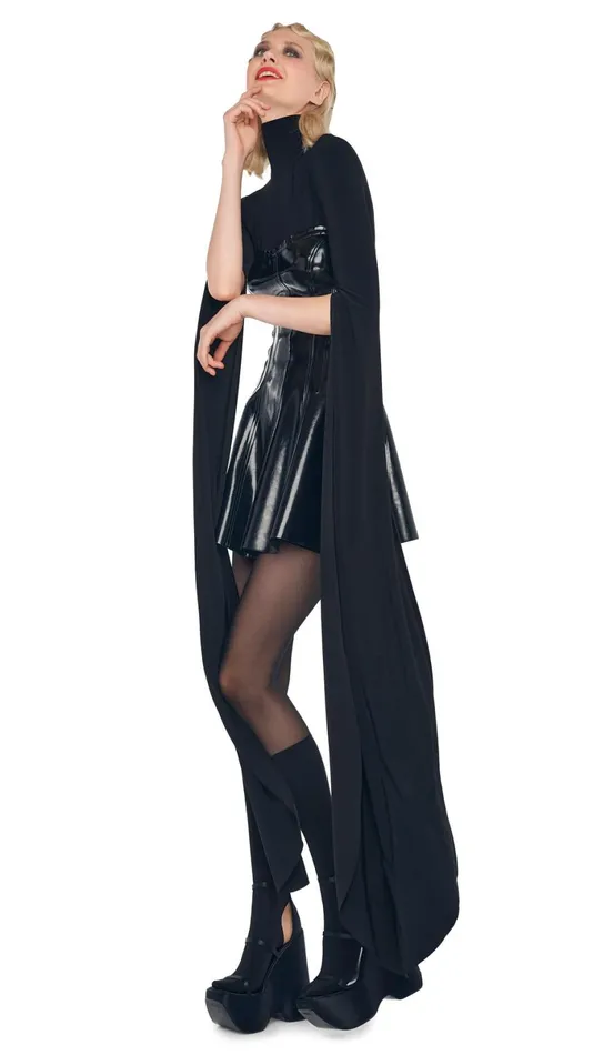 Norma Kamali Dresses STRAPLESS GRACE MINI DRESS Black 8211 Clothing