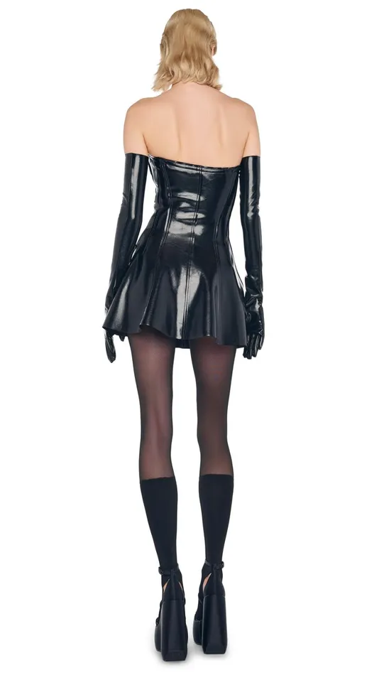 Norma Kamali Dresses STRAPLESS GRACE MINI DRESS Black 8211 Clothing