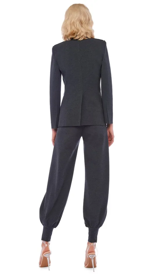 Norma Kamali Jackets CLASSIC SINGLE BREASTED JACKET Dark Heather Grey 8211 Clothing Norma Kamali Jackets CLASSIC SINGLE BREASTED JACKET Dark Heather Grey 8211 Clothing