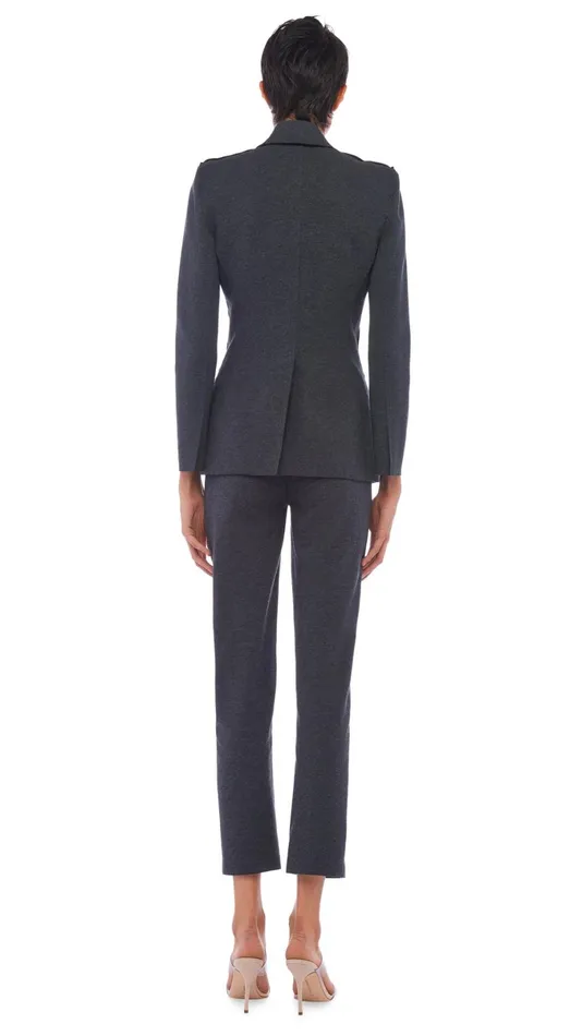 Norma Kamali Jackets CLASSIC SINGLE BREASTED JACKET Dark Heather Grey 8211 Clothing Norma Kamali Jackets CLASSIC SINGLE BREASTED JACKET Dark Heather Grey 8211 Clothing