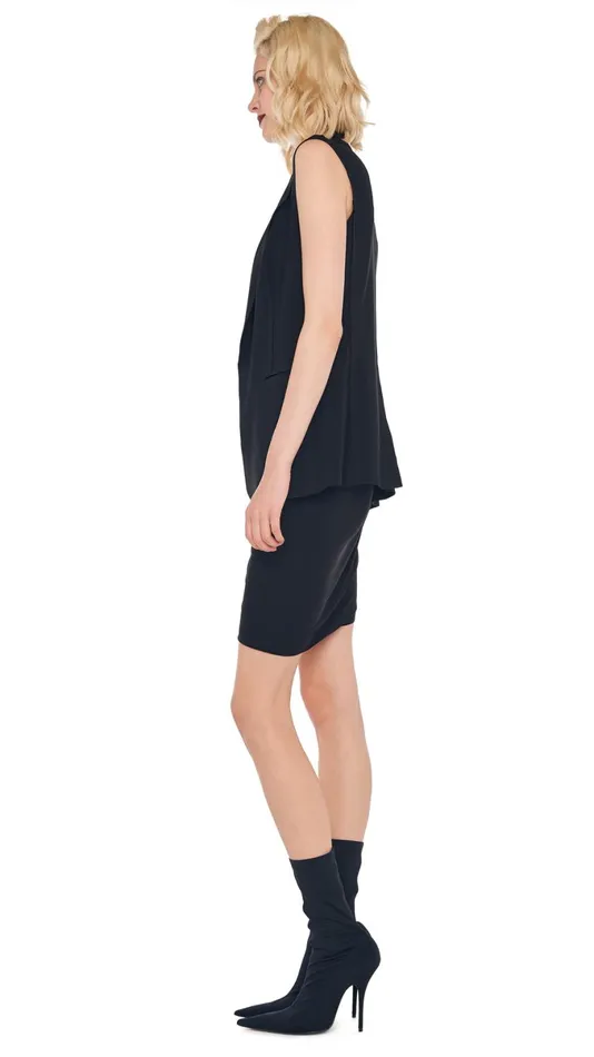 Norma Kamali Wardrobe DIANA MINI DRESS With SLEEVELESS SINGLE BREASTED JACKET 8211 Clothing