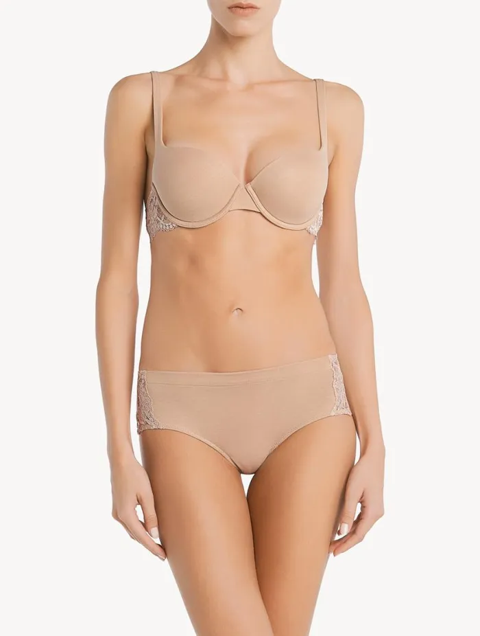 Nude Cotton Short Briefs Lingerie La Perla Hipster