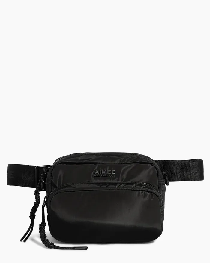 Nylon Camera Crossbody Black With Shiny Black Women Aimee Kestenberg Crossbody Bags