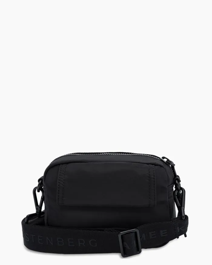 Nylon Camera Crossbody Black With Shiny Black Women Aimee Kestenberg Crossbody Bags