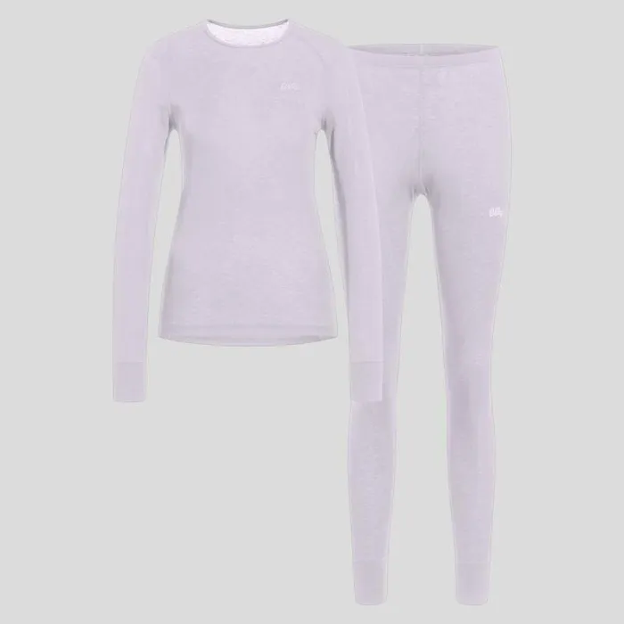 Odlo Base Layers The Active Warm Heritage Base Layer Set Misty Lilac 8211 Women