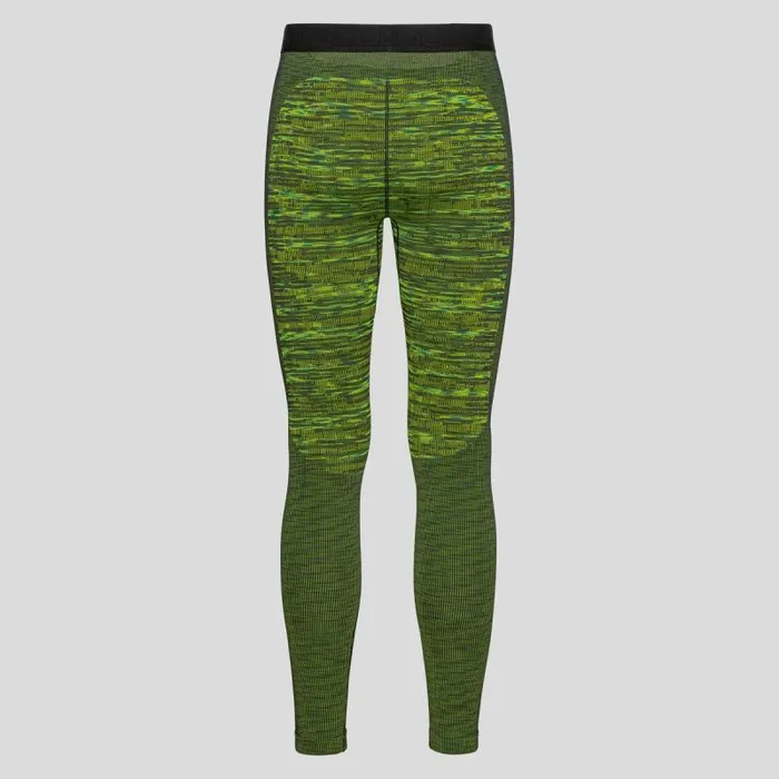 Odlo Base Layers The Blackcomb Base Layer Bottoms Lime Green 8211 Space Dye 8211 Men