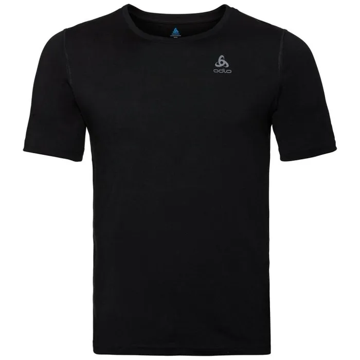 Odlo Base Layers The Natural 100 Merino Warm Base Layer TShirt Black 8211 Black 8211 Men Odlo Base Layers The Natural 100 Merino Warm Base Layer TShirt Black 8211 Black 8211 Men