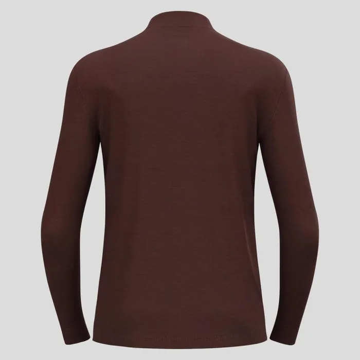 Odlo Base Layers The Natural Merino 200 Base Layer HalfZip Fudge 8211 Men