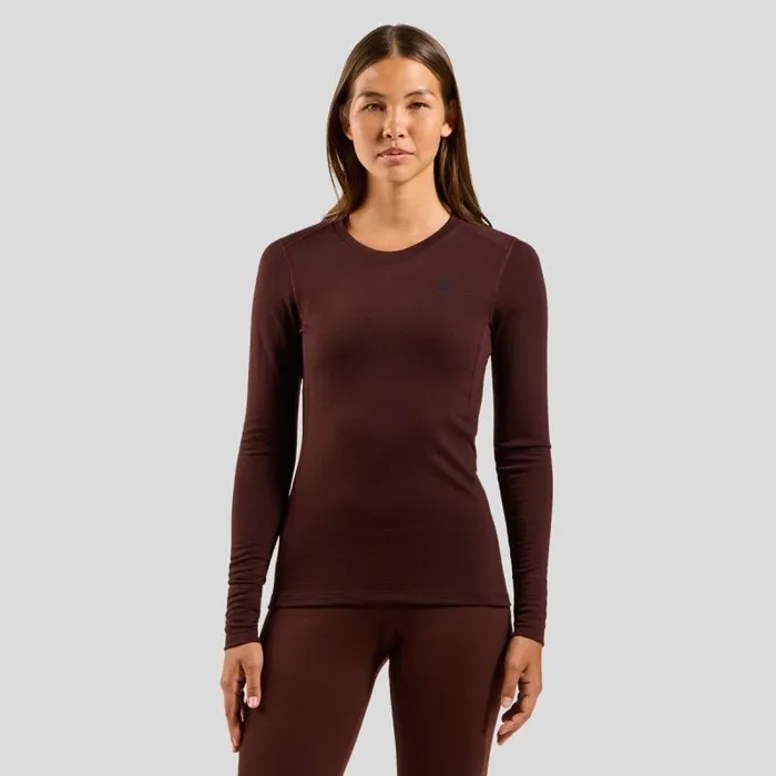 Odlo Base Layers The Natural Merino 200 Base Layer Top Fudge 8211 Women