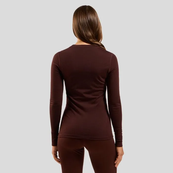 Odlo Base Layers The Natural Merino 200 Base Layer Top Fudge 8211 Women