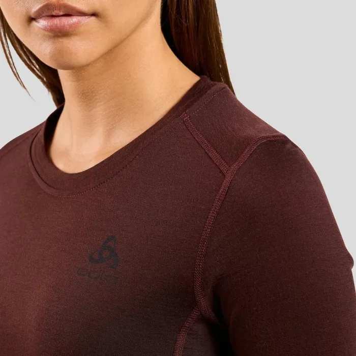 Odlo Base Layers The Natural Merino 200 Base Layer Top Fudge 8211 Women