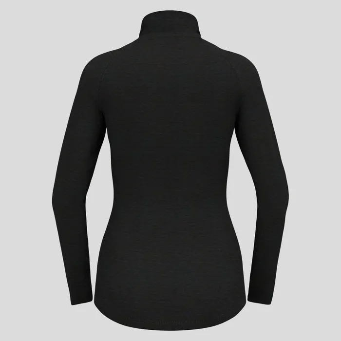 Odlo Base Layers The Performance Wool 150 Base Layer HalfZip Grey Melange 8211 Dark Grey Melange 8211 Women