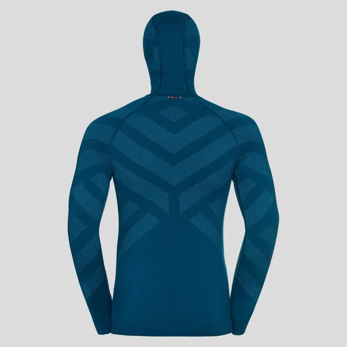 Odlo Base Layers The Performance Wool Warm Base Layer With Facemask Deep Dive Melange 8211 Men