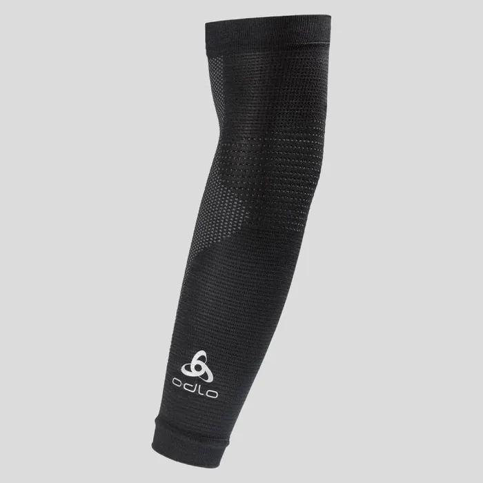Odlo Cycling The Aeolus Ceramiwarm Arm Sleeves Black 8211 Odlo Steel Grey 8211 WomenMen