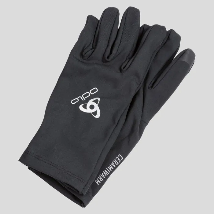 Odlo Headwear and Gloves The Ceramiwarm Light Gloves Black 8211 WomenMen