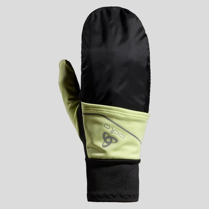 Odlo Headwear and Gloves The Intensity Cover Safety Light Gloves Shadow Lime 8211 WomenMen