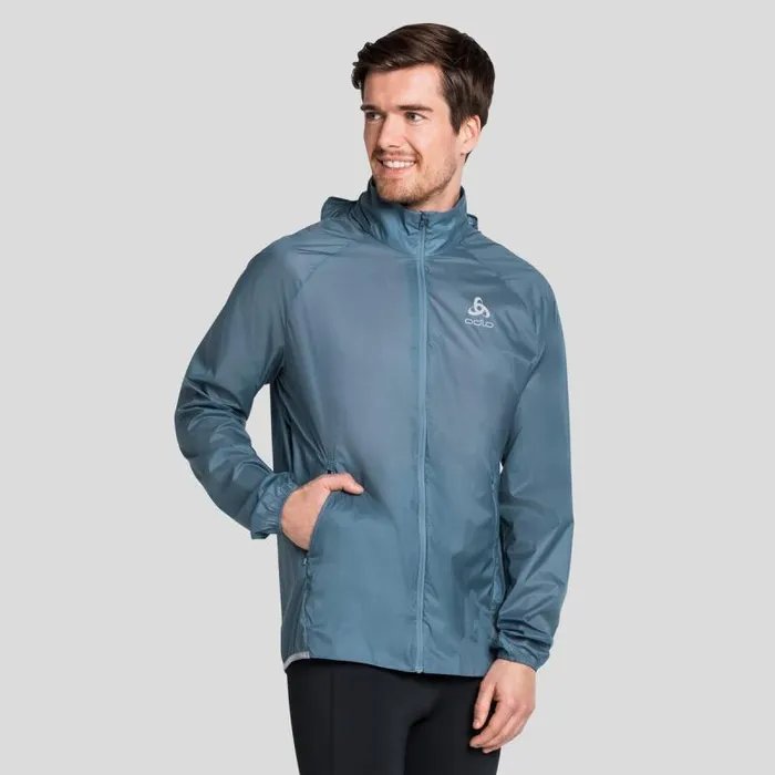 Odlo Jackets and Vests The Zeroweight Dual Dry Water Repellent Running Jacket China Blue 8211 Men