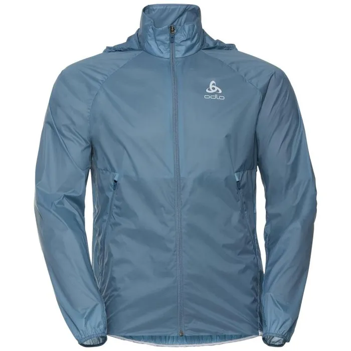 Odlo Jackets and Vests The Zeroweight Dual Dry Water Repellent Running Jacket China Blue 8211 Men
