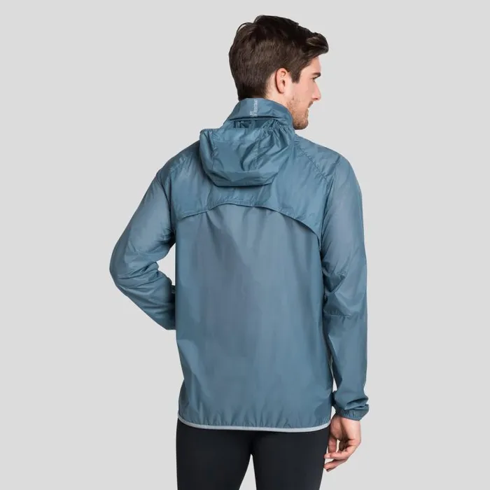 Odlo Jackets and Vests The Zeroweight Dual Dry Water Repellent Running Jacket China Blue 8211 Men