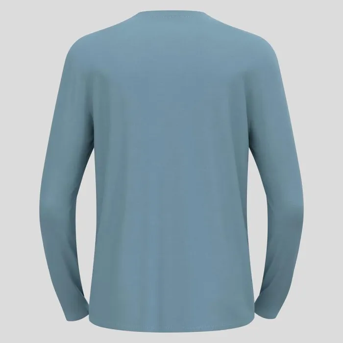 Odlo Mid Layers and Longsleeves The Ascent Merino 200 Pocket Long Sleeve TShirt Provincial Blue 8211 Men
