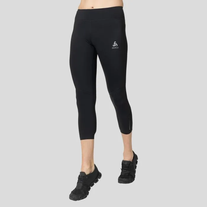 Odlo Pants and Tights The Zeroweight 78 Running Tights Black 8211 Women