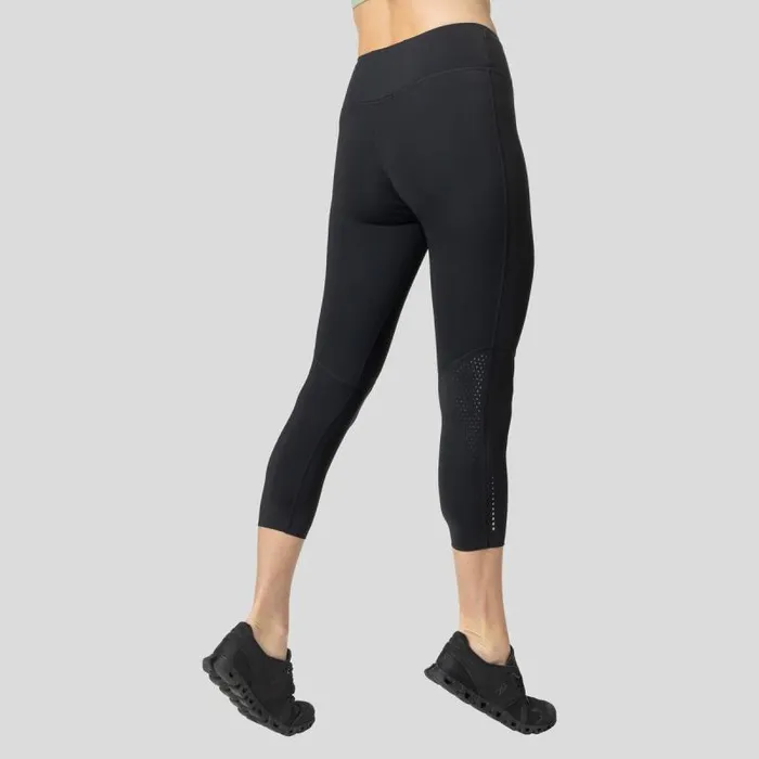 Odlo Pants and Tights The Zeroweight 78 Running Tights Black 8211 Women